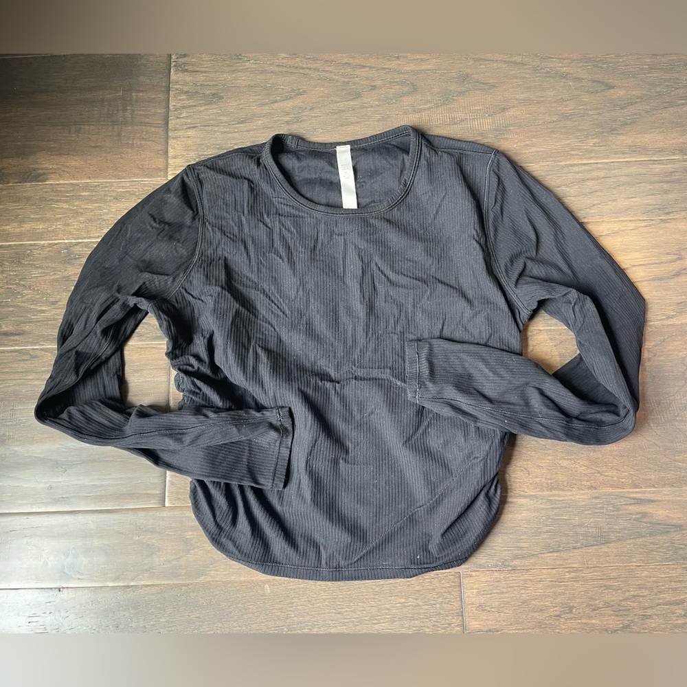 Lululemon All it Takes Ribbed Nulu Long Sleeve Cropped Shirt